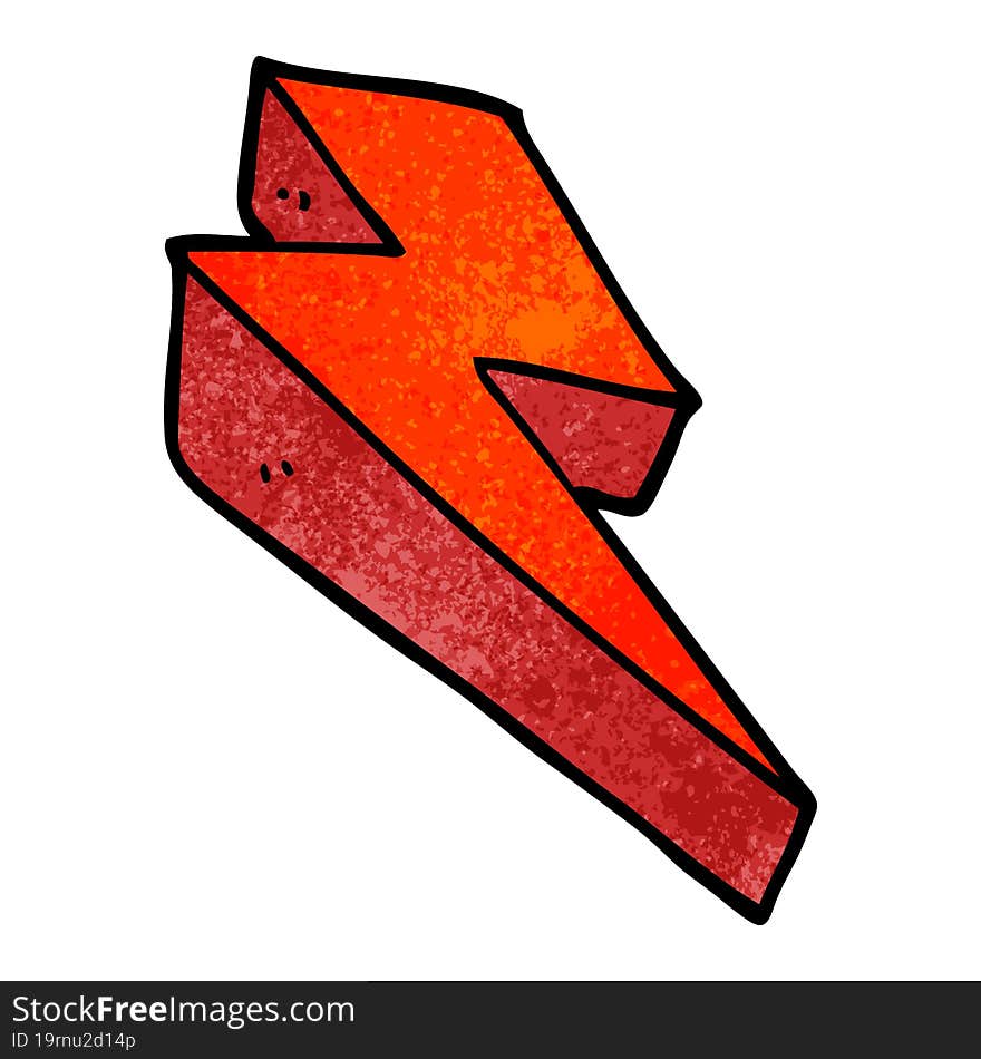 Cartoon Doodle Fire Bolt