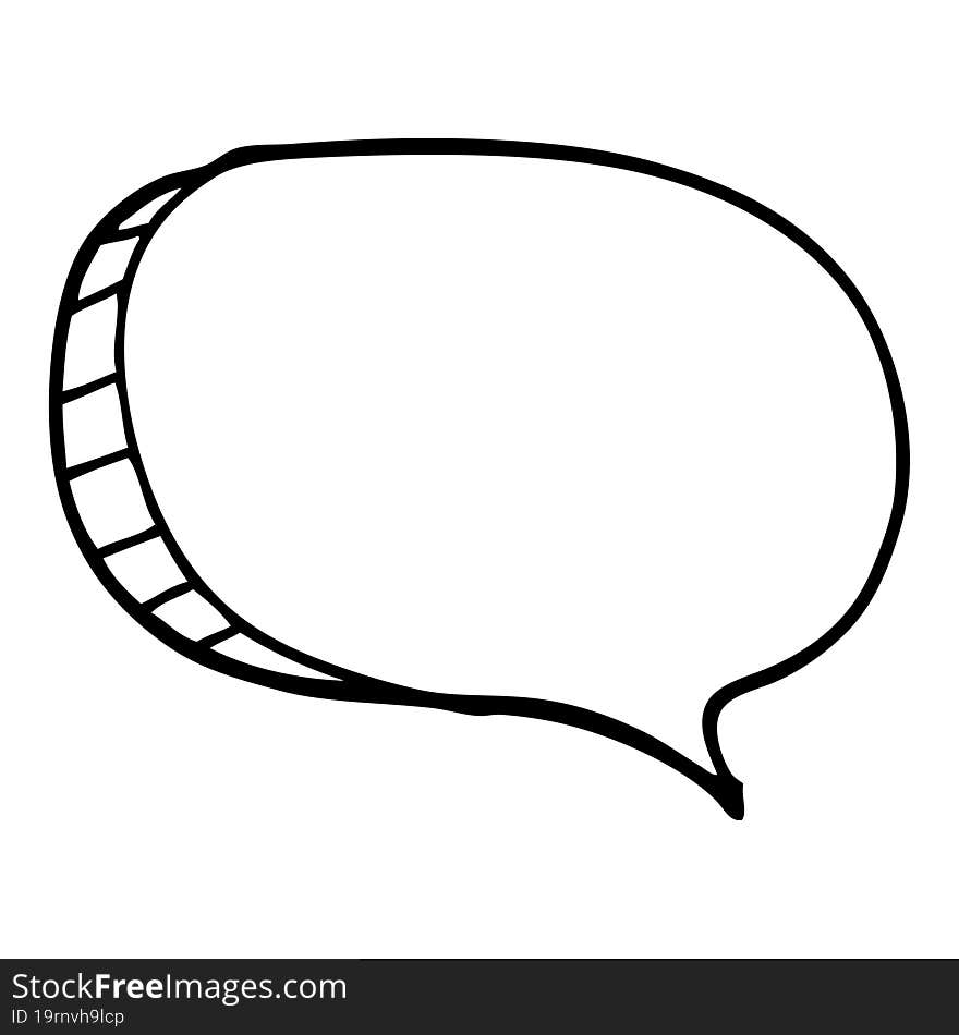 cartoon speech bubble