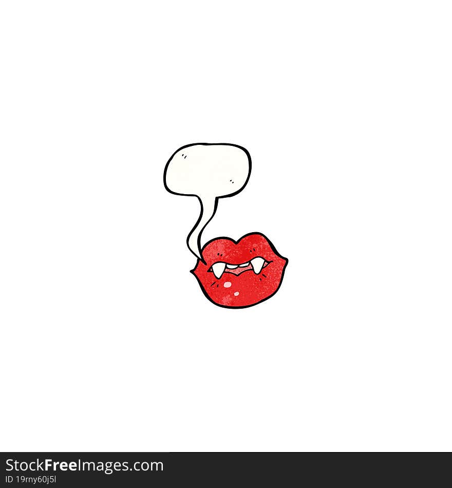 sexy vampire lips cartoon