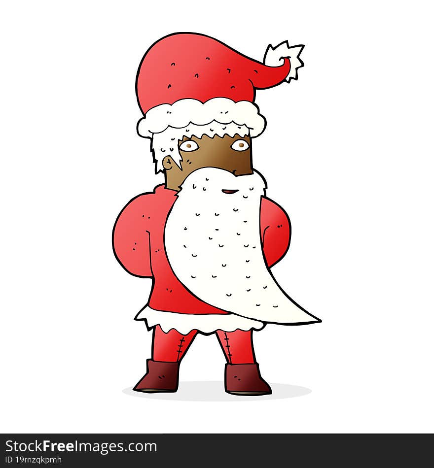 cartoon santa claus