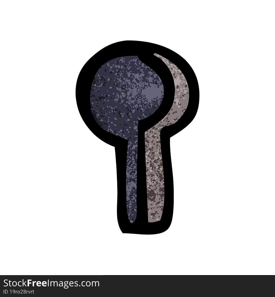 cartoon doodle keyhole