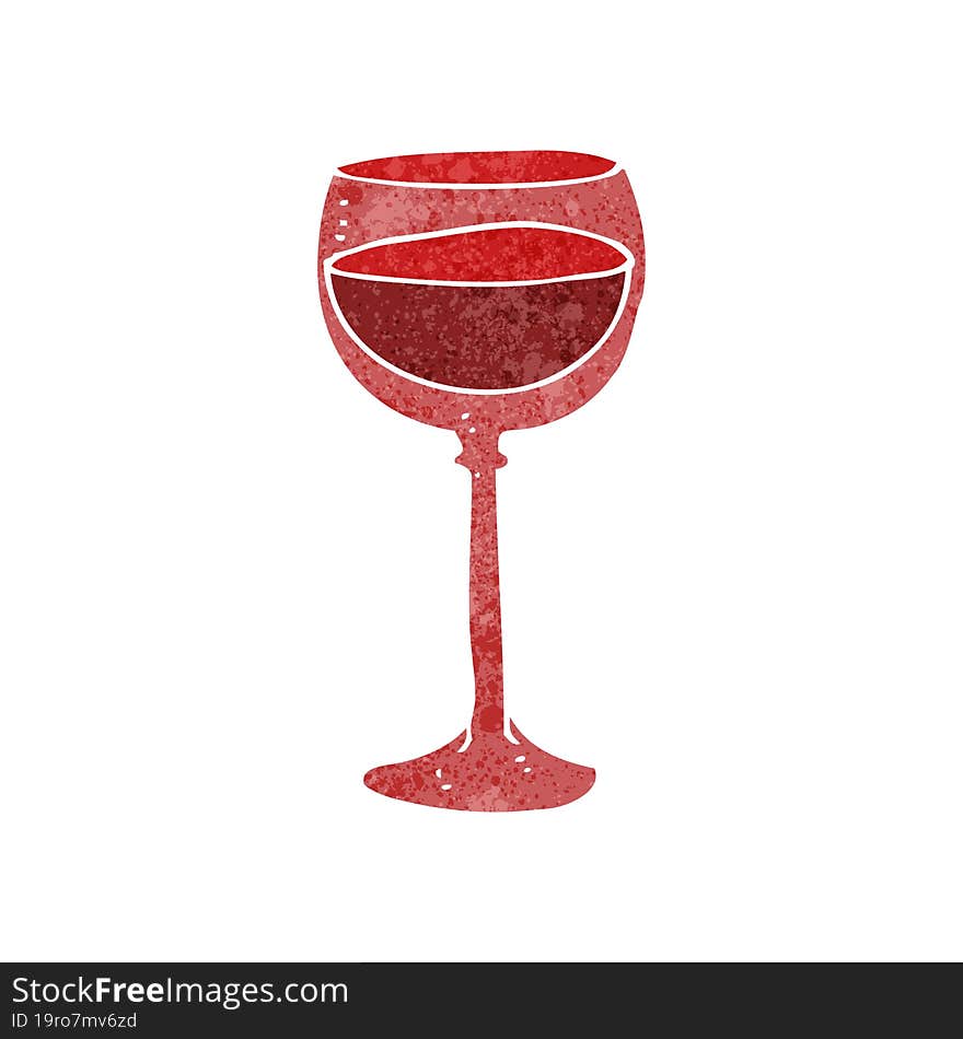 cartoon wine glass