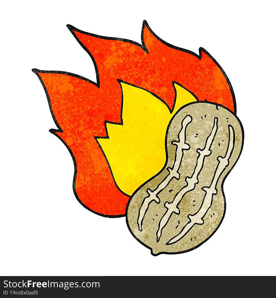 freehand drawn texture cartoon cooking peanut