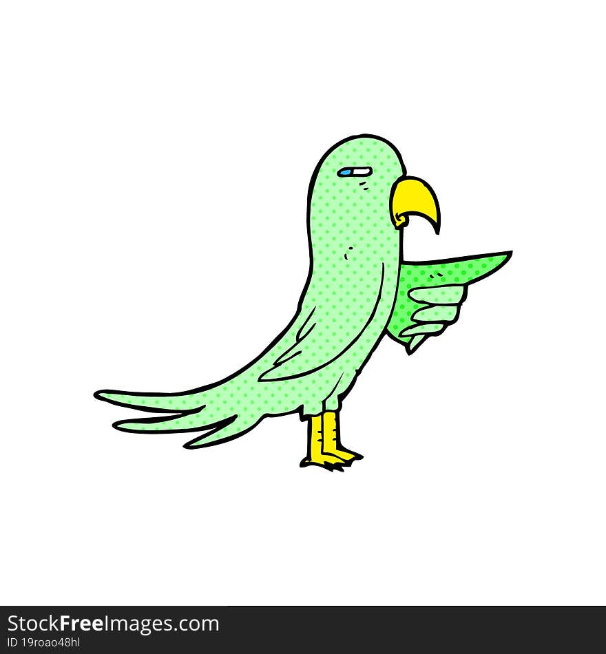 cartoon parrot