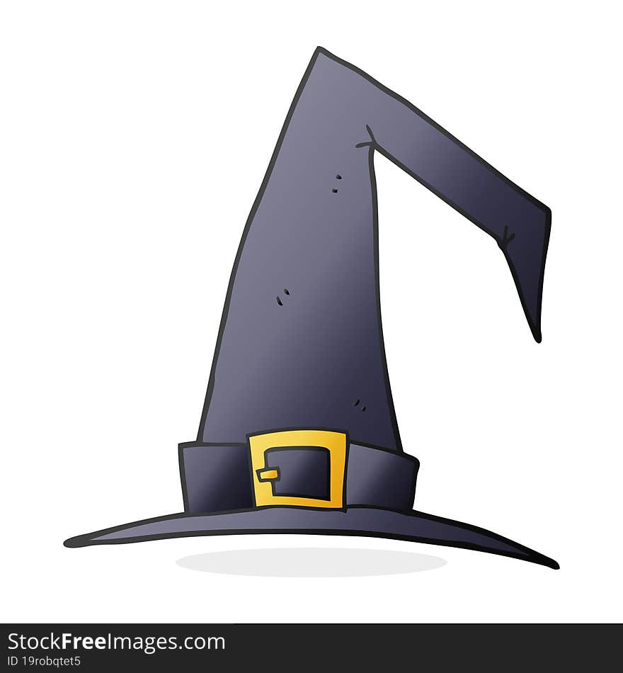 cartoon witch hat