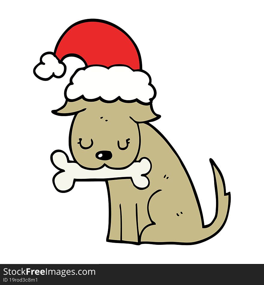 cute christmas dog