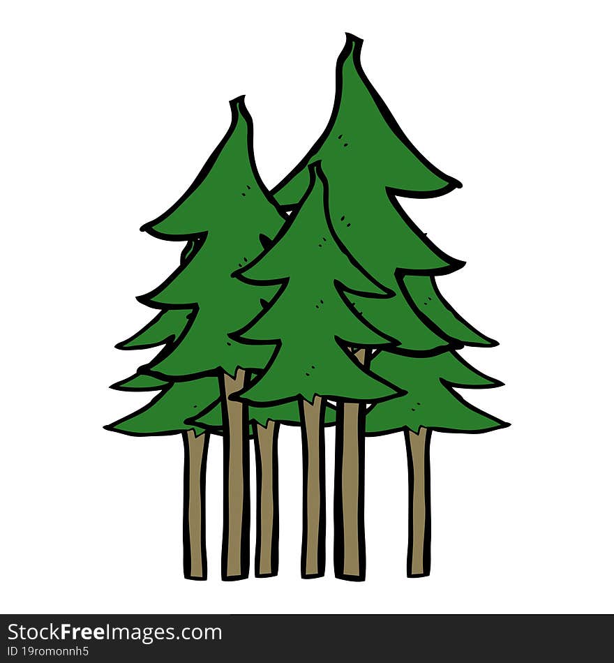 Cartoon Tree Symbol