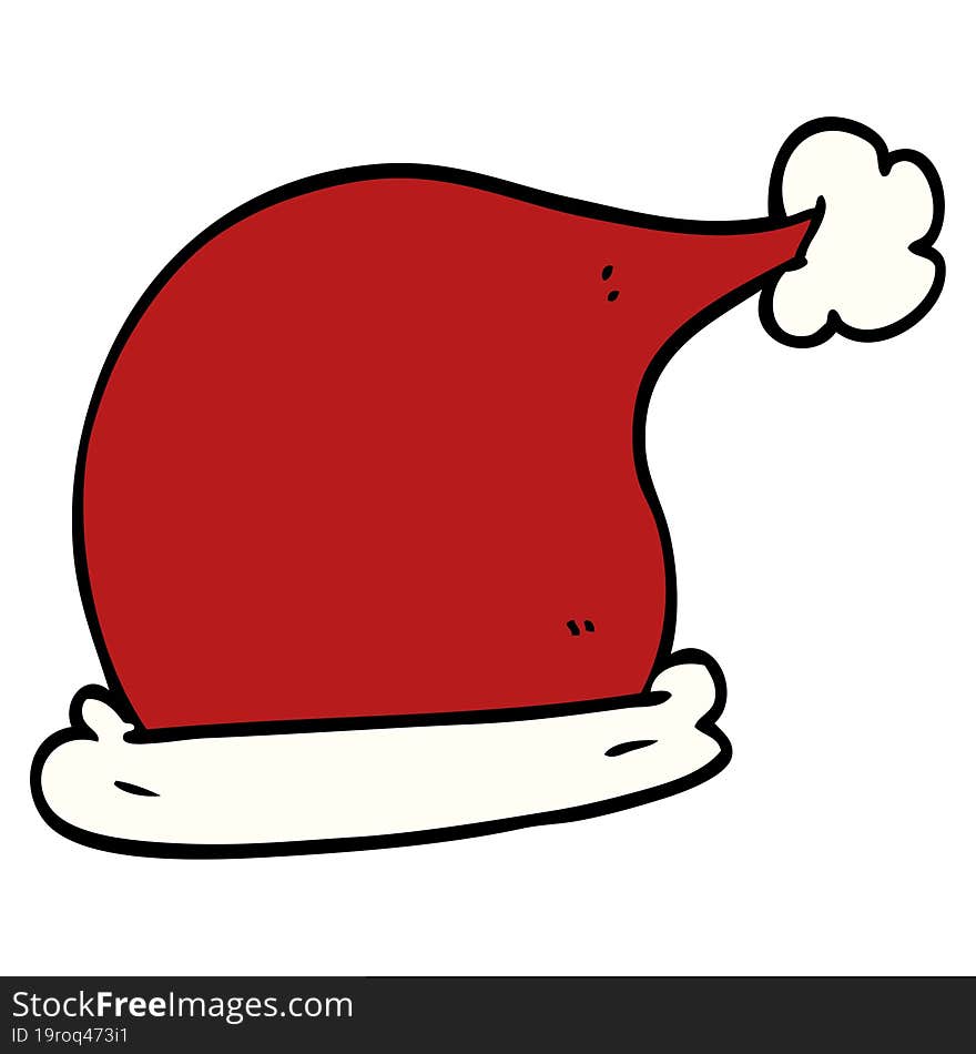 cartoon doodle christmas hats