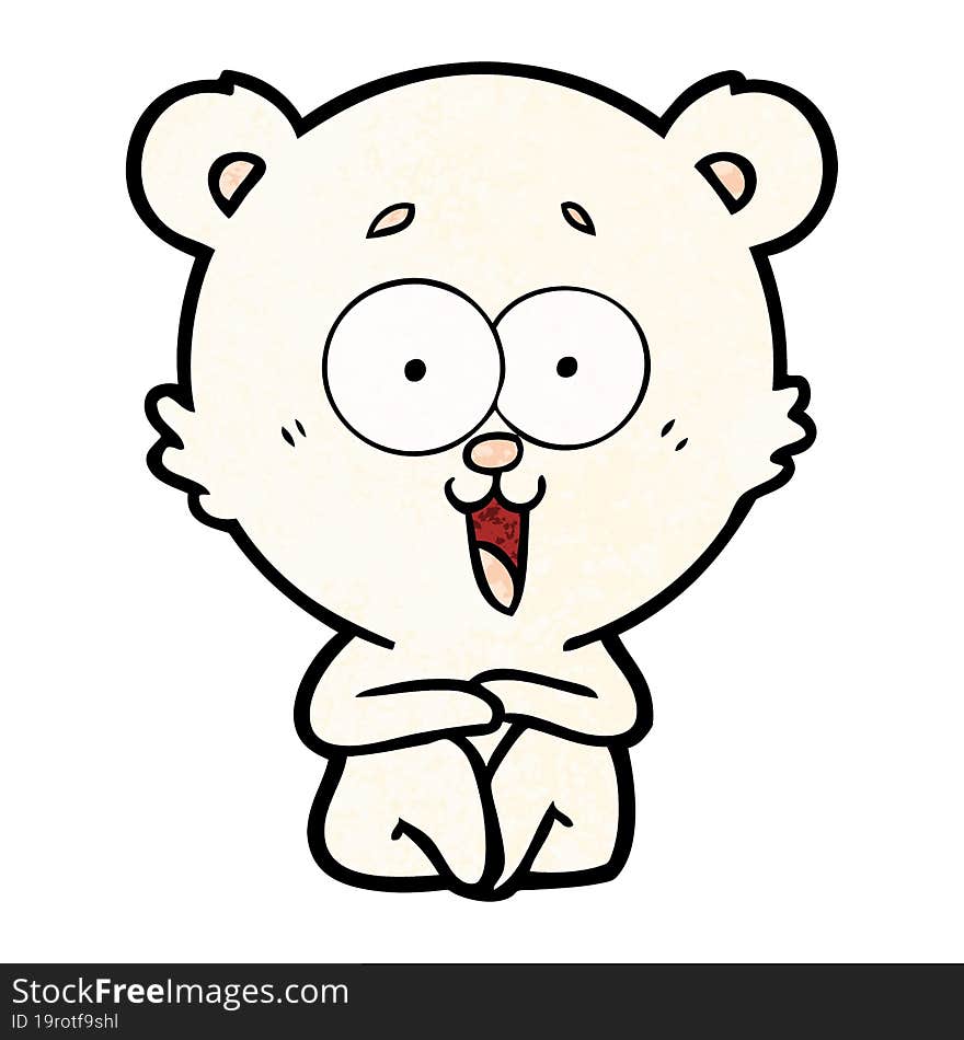 laughing teddy  bear cartoon. laughing teddy  bear cartoon