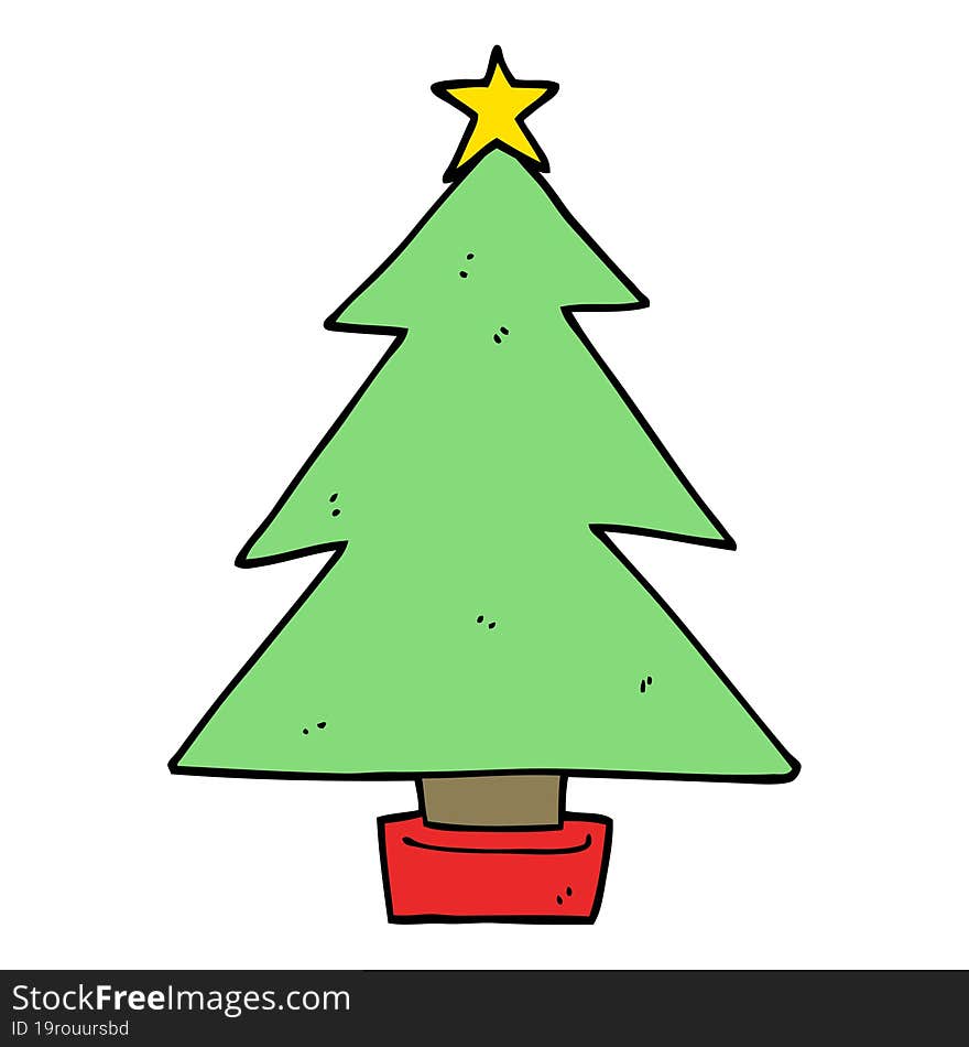 Cartoon Christmas Tree