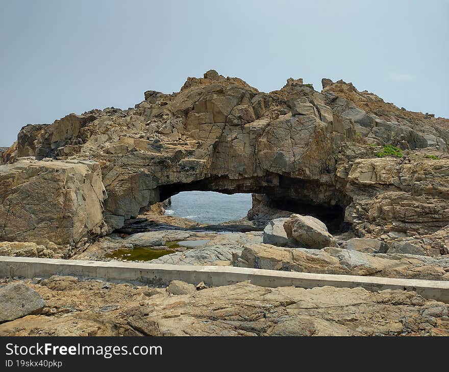 Awesome nature photography view natural stones in Hong Kong Shek O Cape D& x27 Aguilar marine Reserve country and marine parks