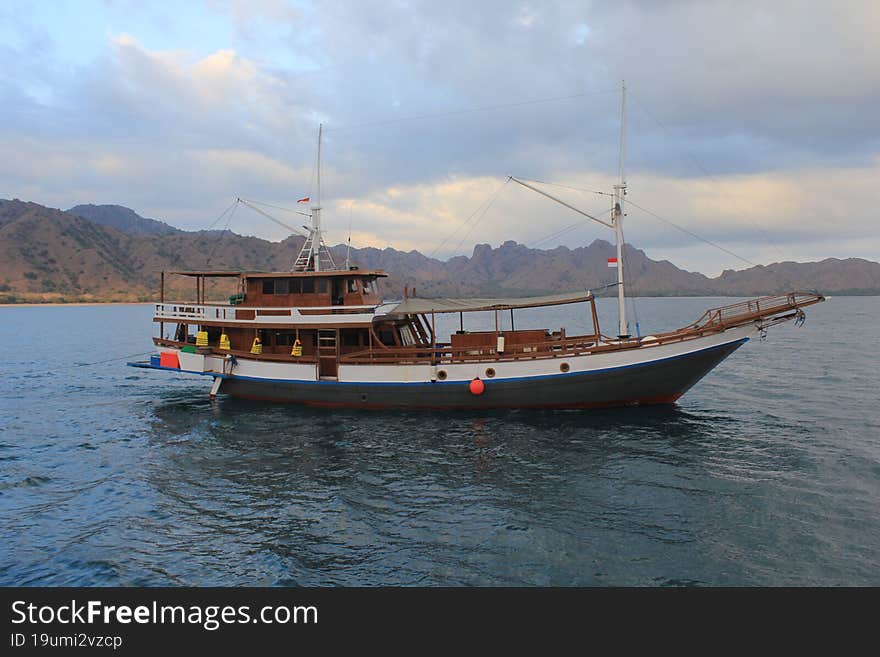 Tourist boats that are docked after dropping off the tourists