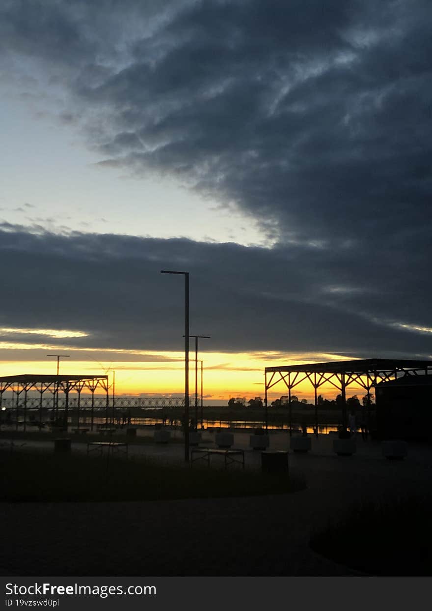 Sunset On The Lithuanian-Russian Border