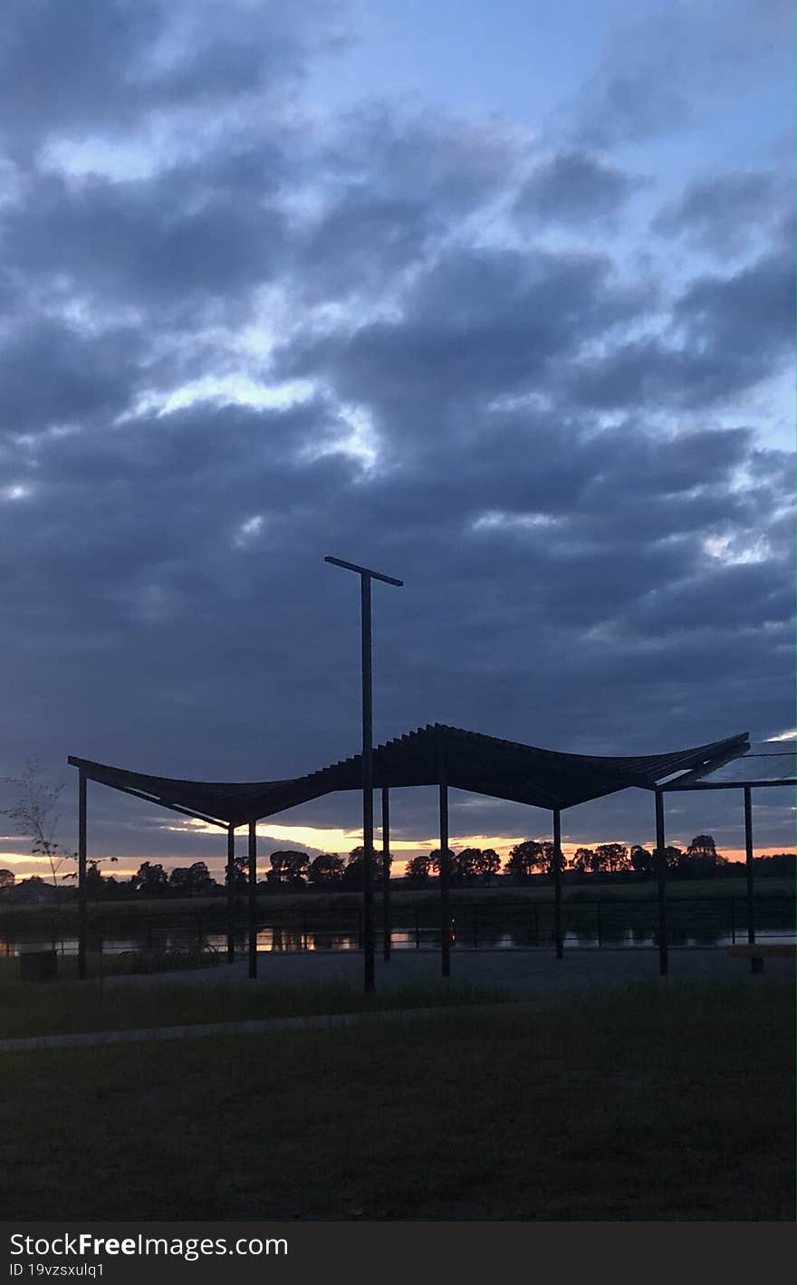 Sunset on the Lithuanian-Russian border