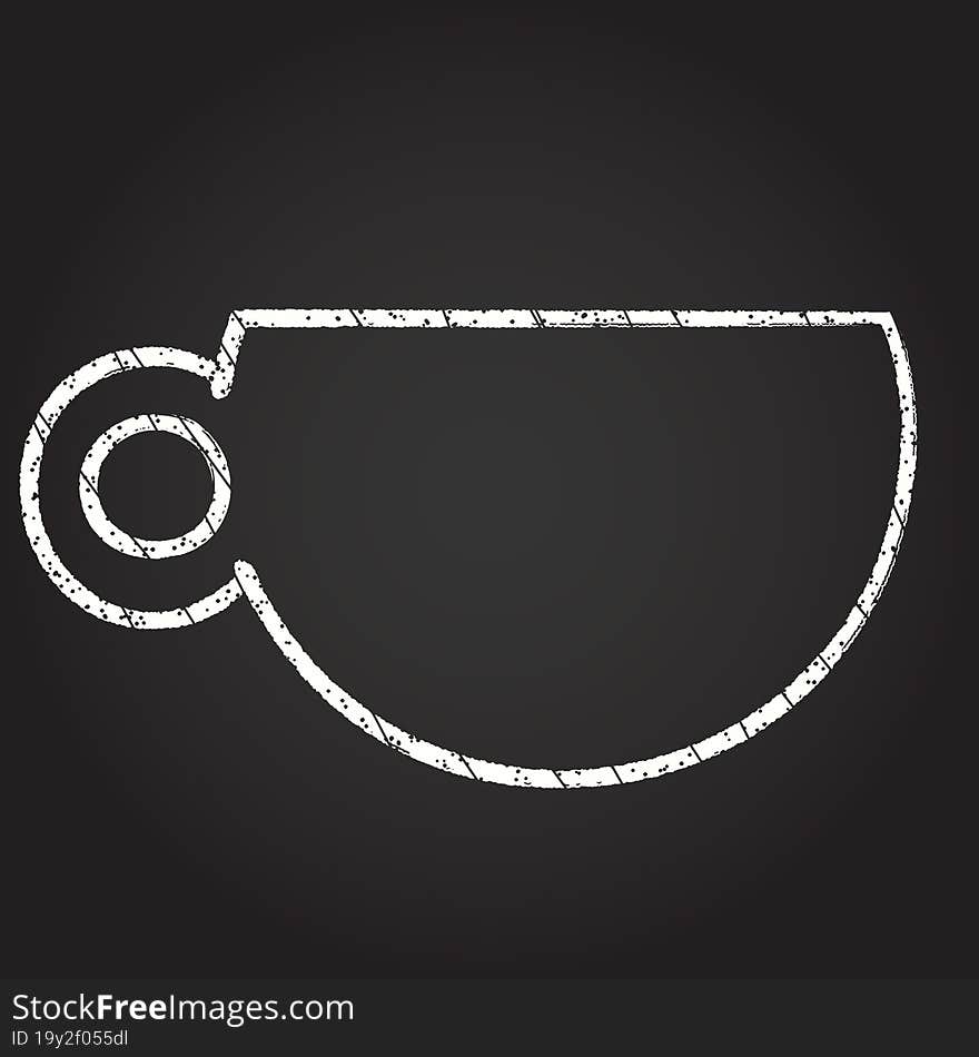 Cup Chalk Drawing