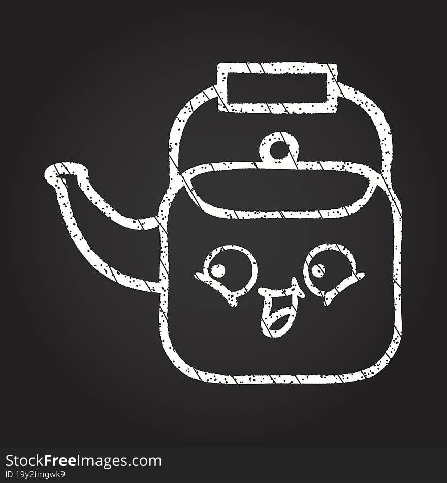 Kettle Chalk Drawing