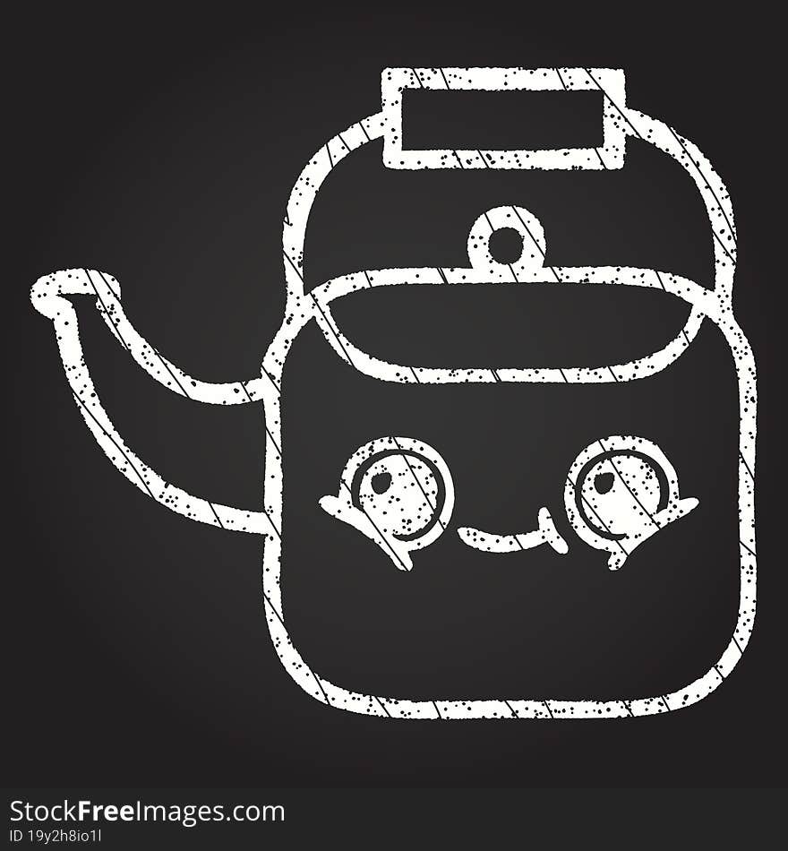 Kettle Chalk Drawing