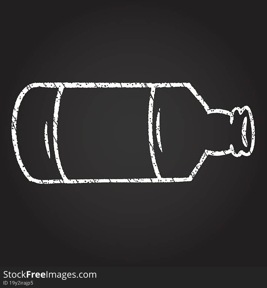 Bottle Chalk Drawing