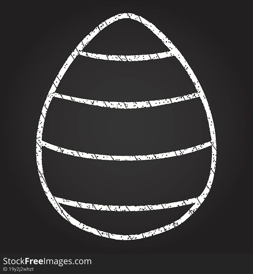 Easter Egg Chalk Drawing