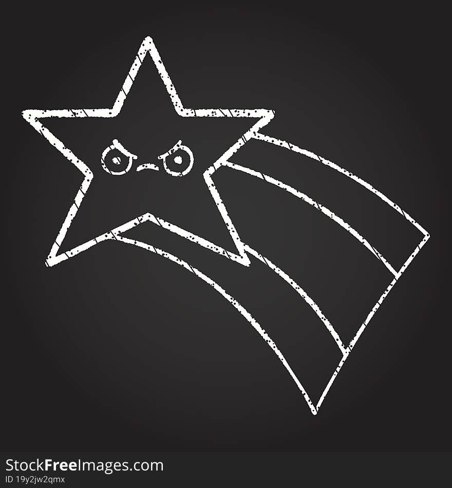 Star Chalk Drawing