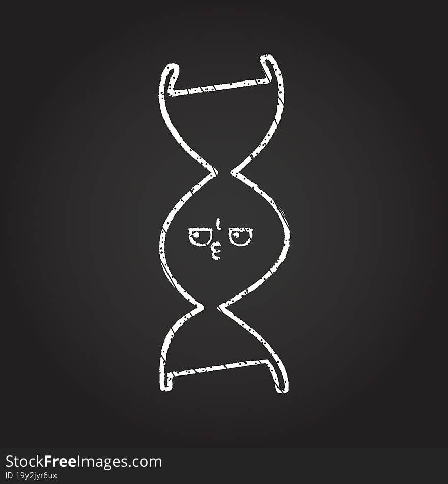 DNA Chalk Drawing