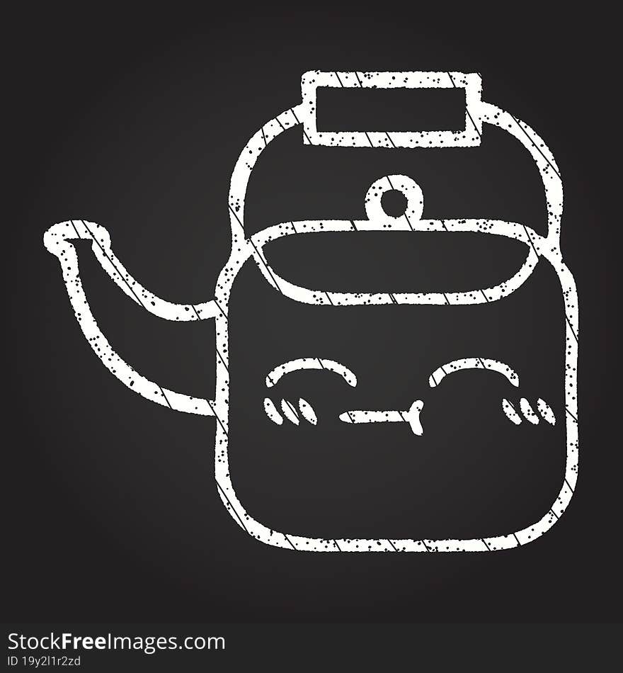 Kettle Chalk Drawing