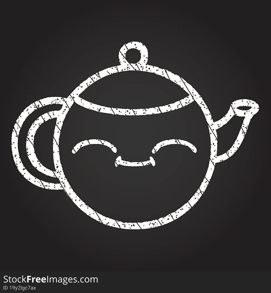 Teapot Chalk Drawing