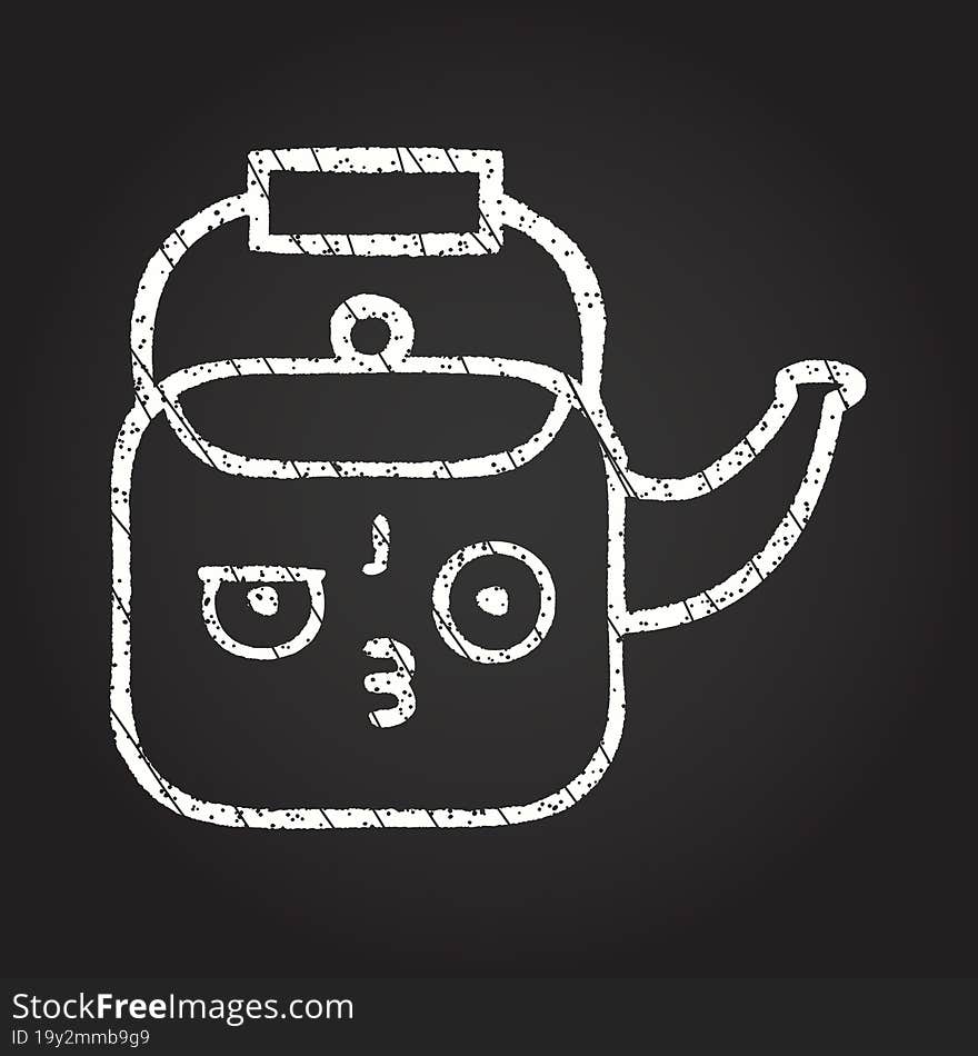 Kettle Chalk Drawing