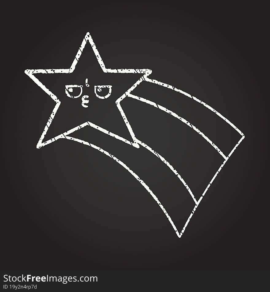 Star Chalk Drawing