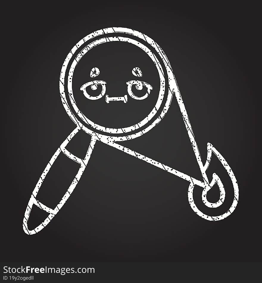 Magnifying Glass Chalk Drawing