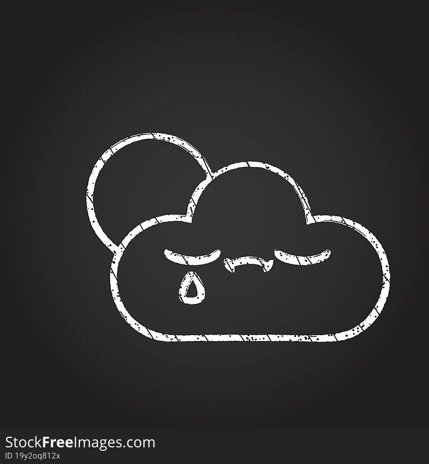 Cloud Chalk Drawing