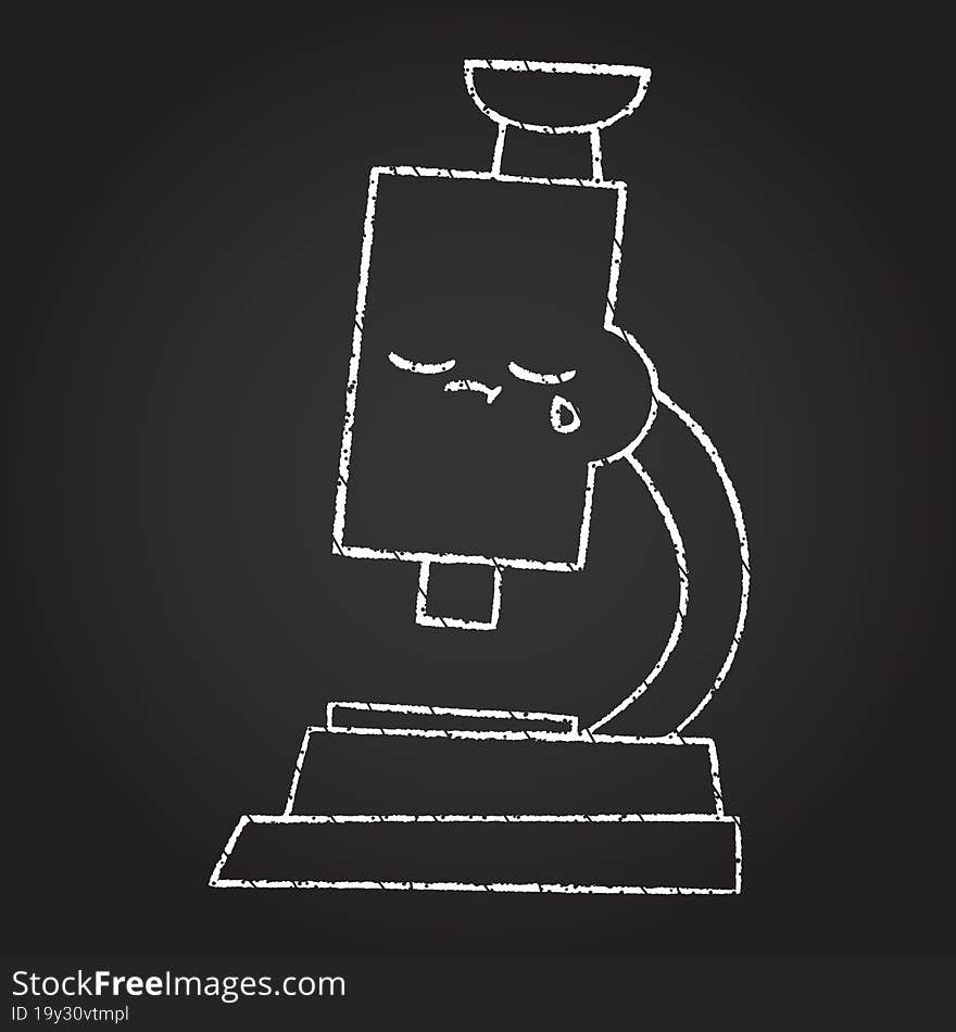 Microscope Chalk Drawing