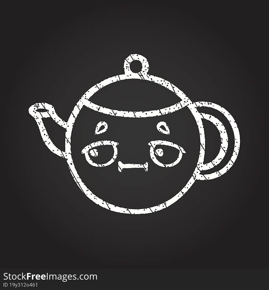 Teapot Chalk Drawing