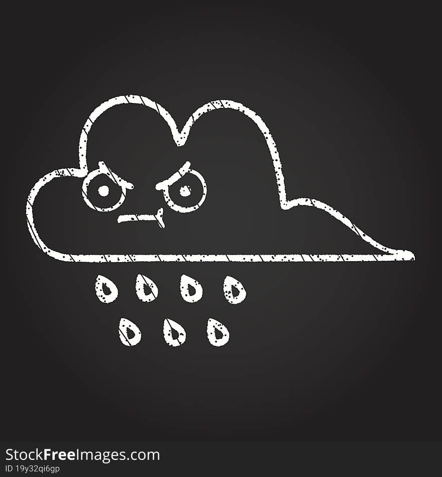 Cloud Chalk Drawing