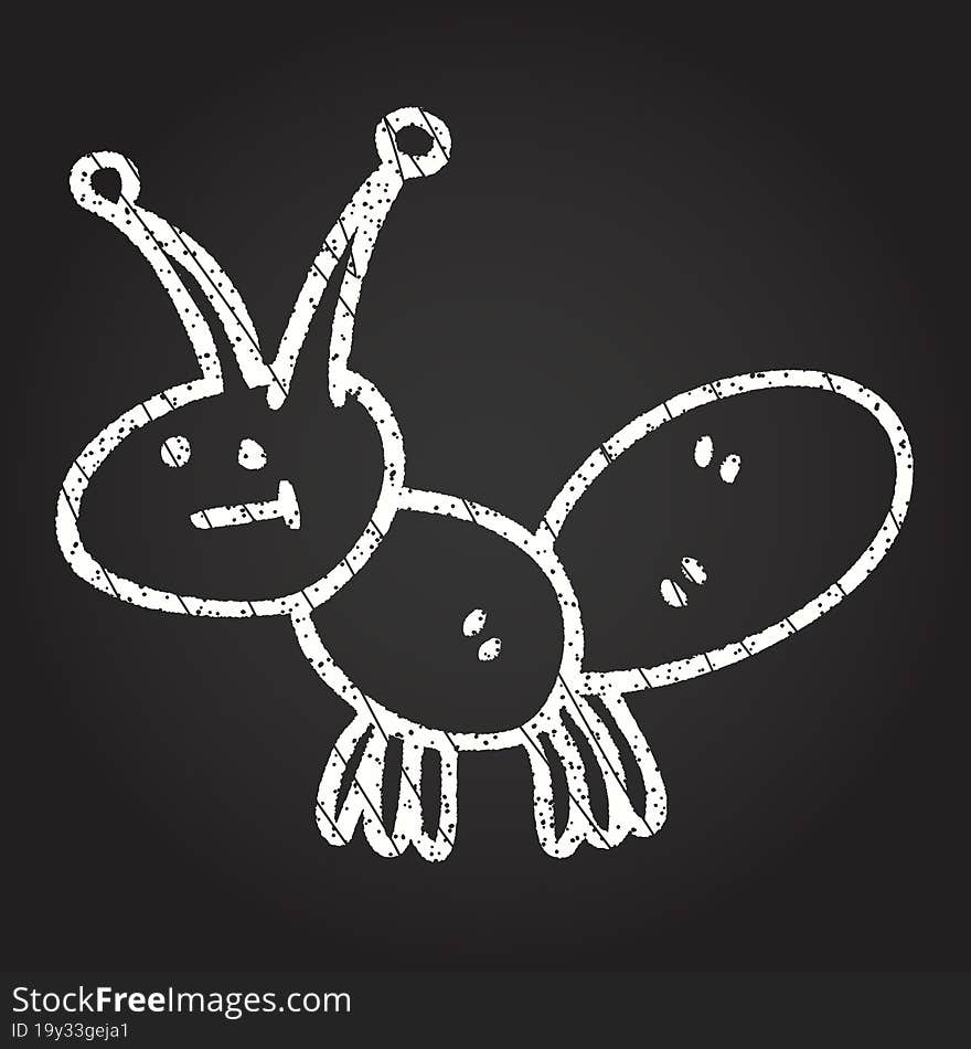 Glowbug Chalk Drawing