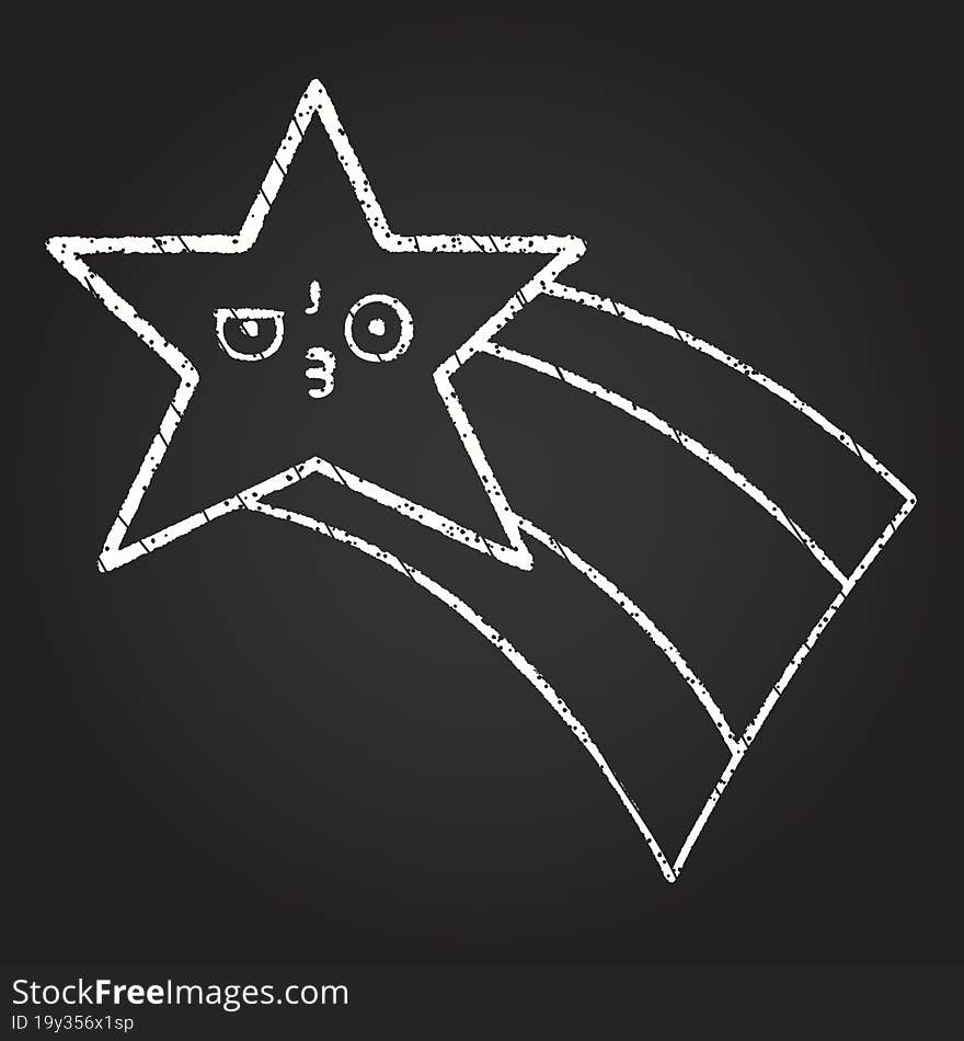 Star Chalk Drawing