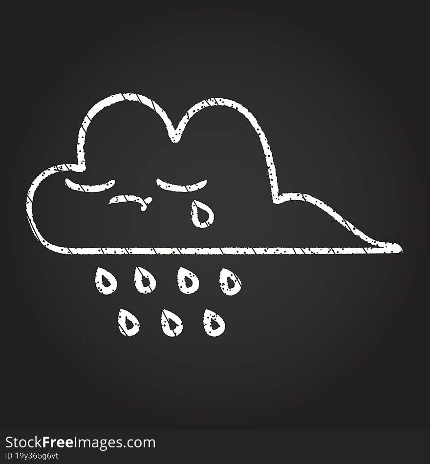 Cloud Chalk Drawing