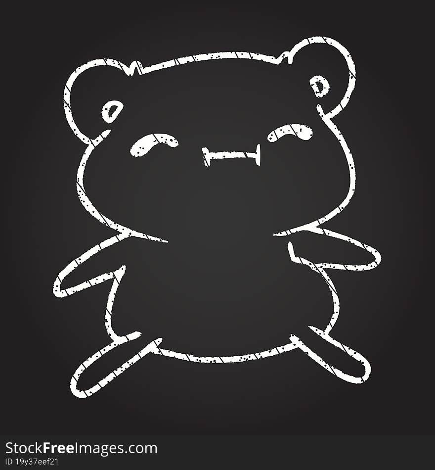 Bear Chalk Drawing