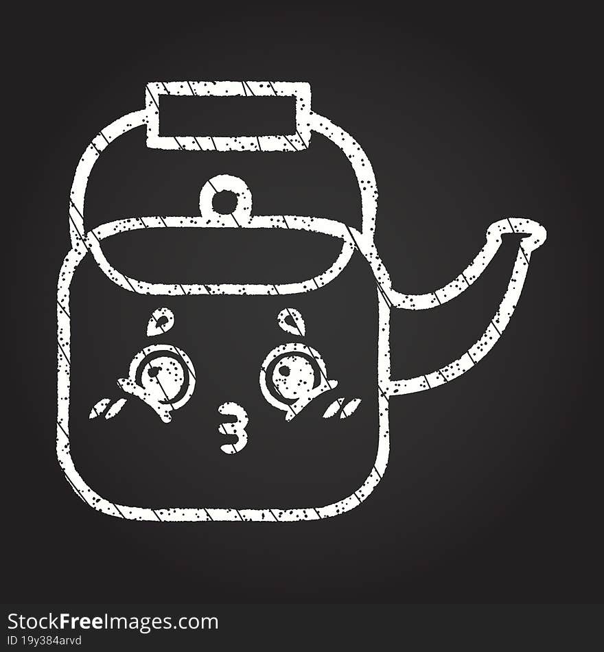 Kettle Chalk Drawing