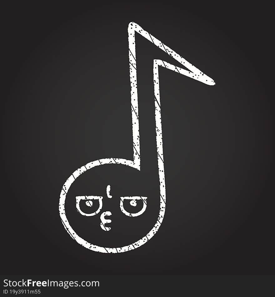 Music Note Chalk Drawing