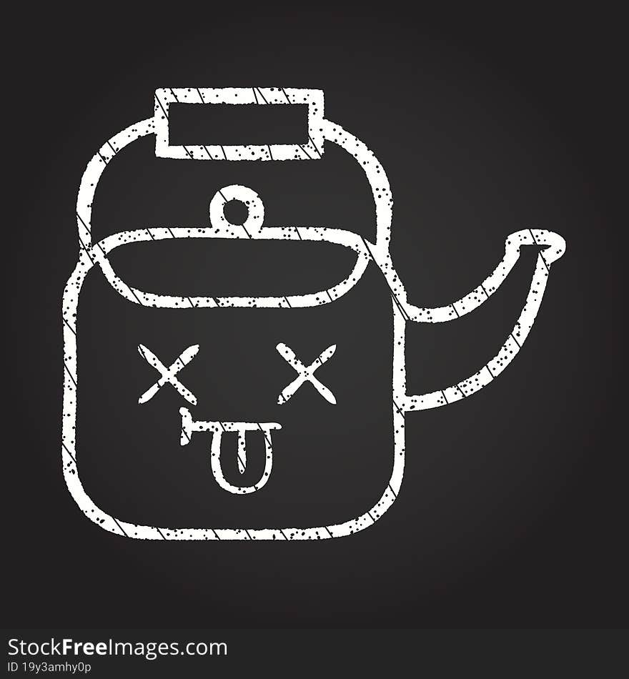 Kettle Chalk Drawing