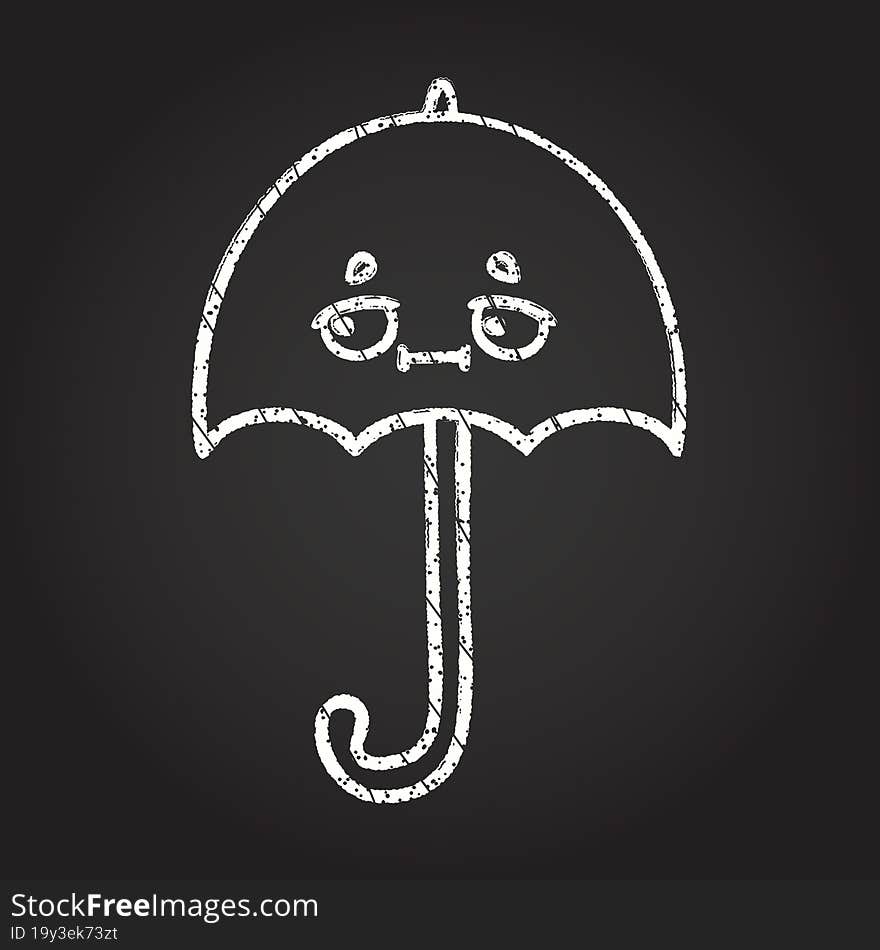 Umbrella Chalk Drawing