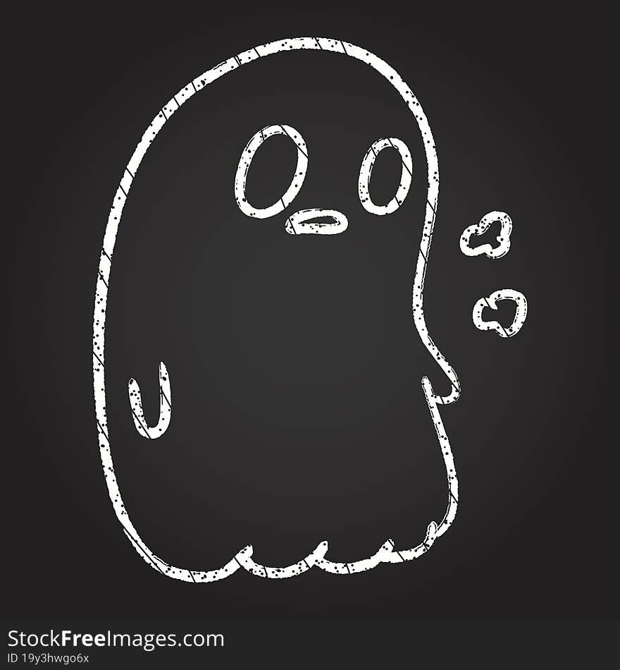 Ghost Chalk Drawing