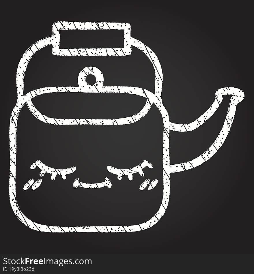 Kettle Chalk Drawing