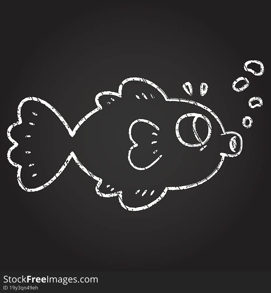 Fish Chalk Drawing