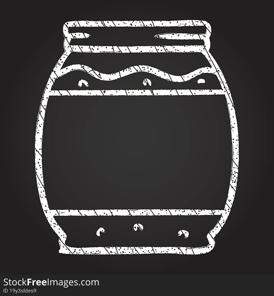 Jam Jar Chalk Drawing