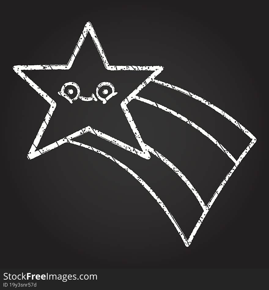 Star Chalk Drawing