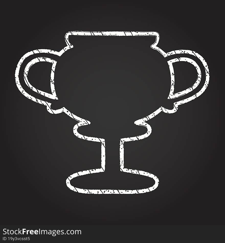 Trophy Chalk Drawing