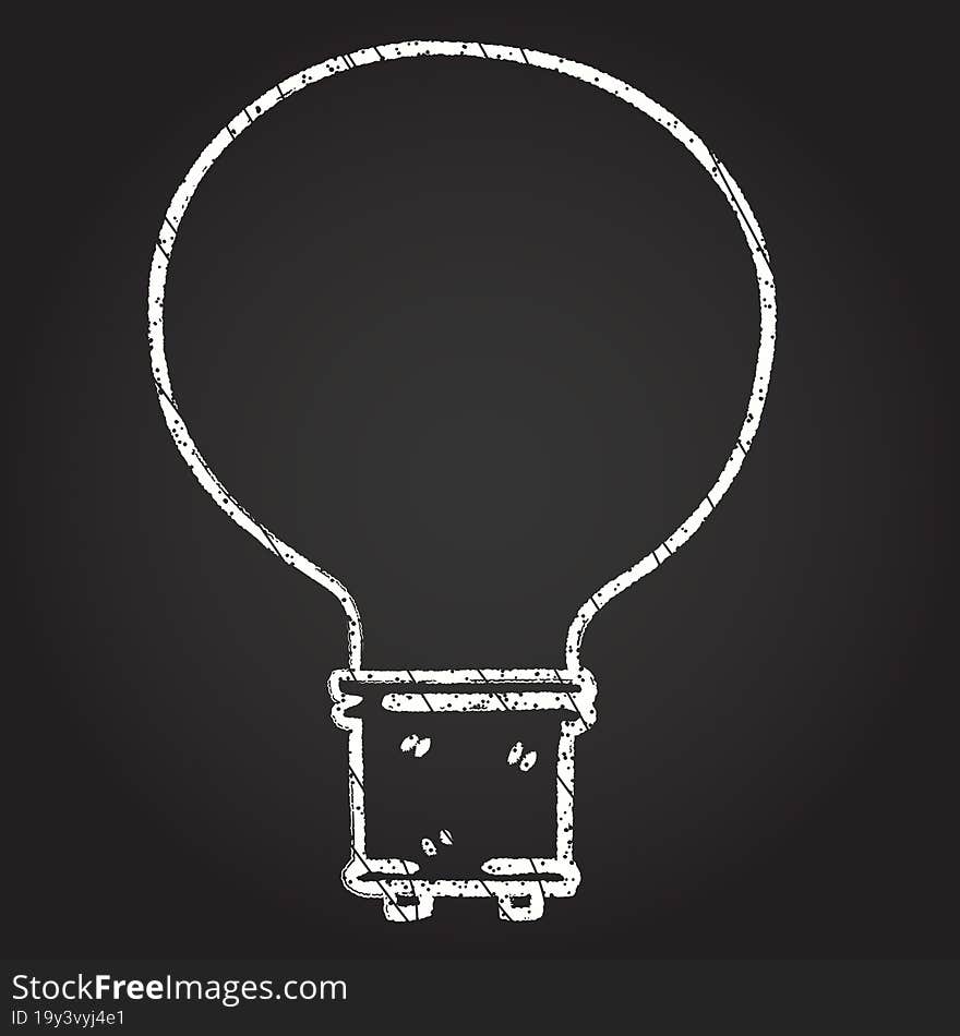 Light Bulb Chalk Drawing