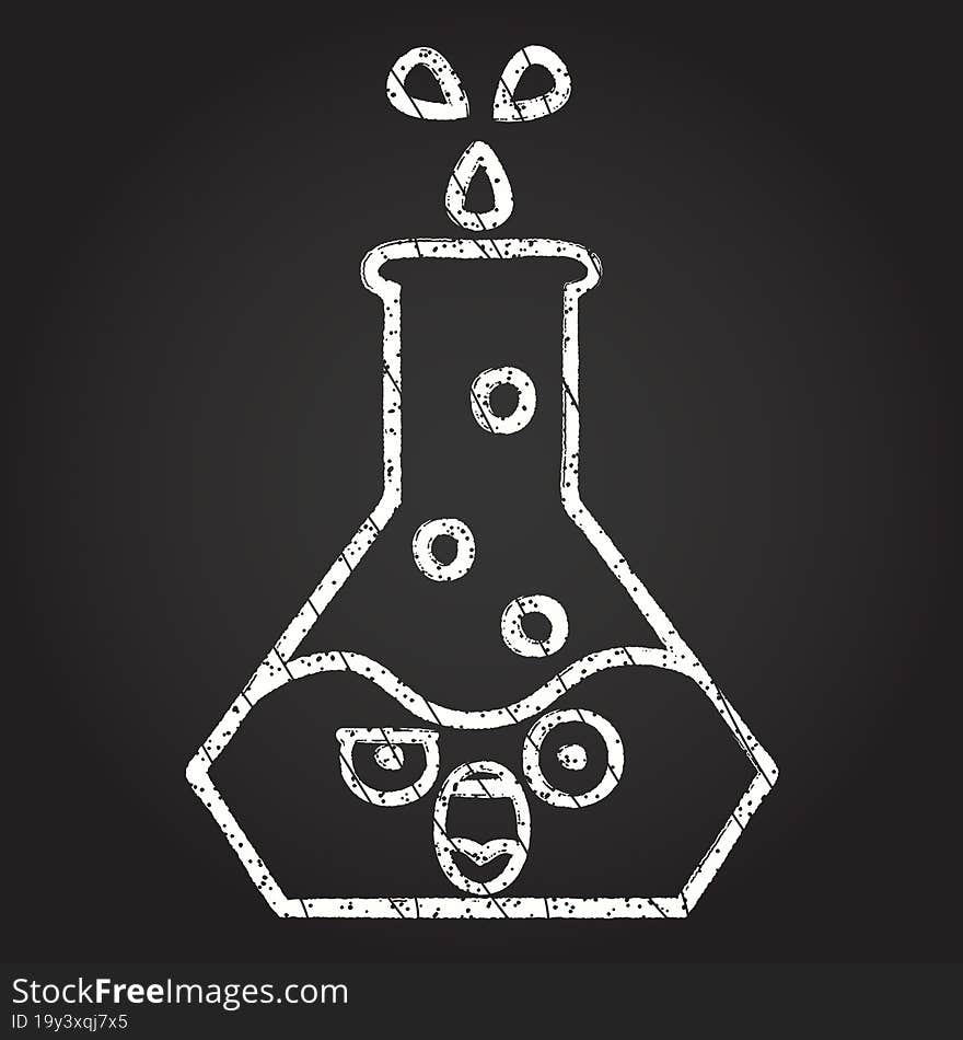 Science Experiment Chalk Drawing